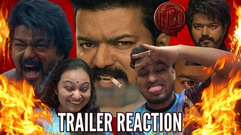 LEO - Official Trailer Reaction | Thalapathy Vijay | Lokesh Kanagaraj ...