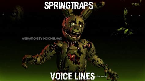 [SFM FNAF] Springtraps Voice Lines (fanmade) - YouTube