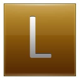 Letter, l, gold Icon in Multipurpose Alphabet Icons - The Letter L - Fanpop