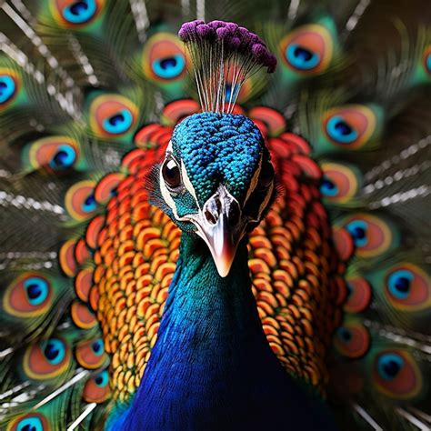 Premium AI Image | Captivating Peacock A Stunning Photography