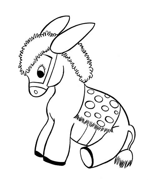 Free Printable Donkey Coloring Pages For Kids