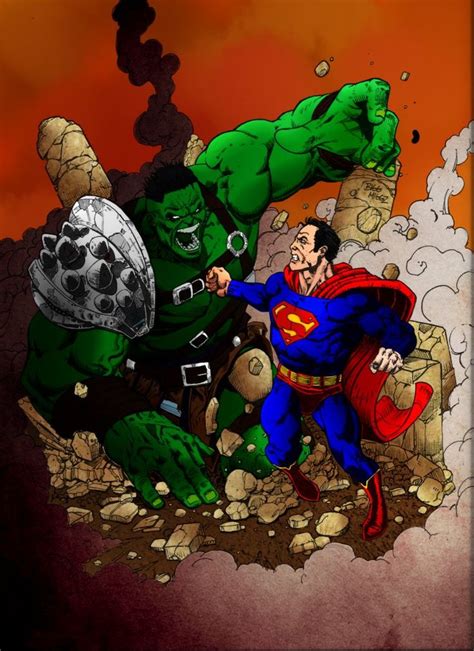 #Hulk #Fan #Art. (Hulk vs Superman) By: Amylou2107. (THE * 3 * STÅR ...