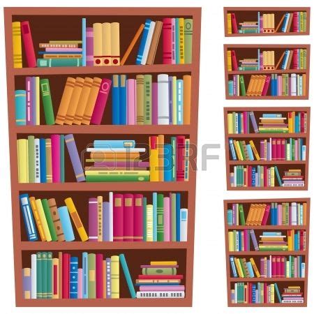 Bookshelf Cartoon Images ~ Bookshelf Clipart Cartoon Bookcase ...