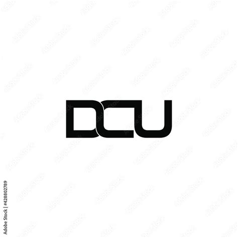 dcu letter original monogram logo design Stock Vector | Adobe Stock