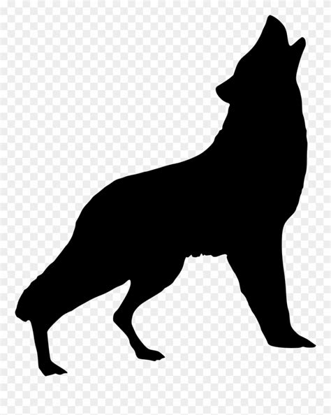 Silhouette, Wolf, Howling, Art, Wild, Animal, Nature Clipart (#2994940) - PinClipart