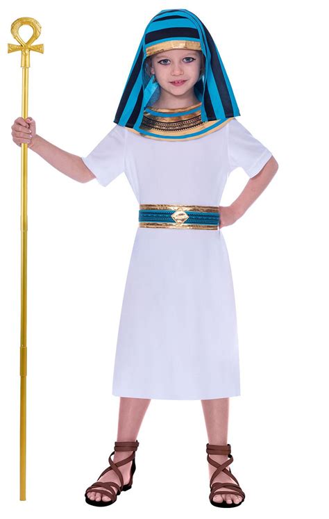 Kids Egyptian Boy Costume White