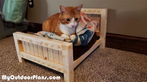 DIY Farmhouse Cat Bed | MyOutdoorPlans