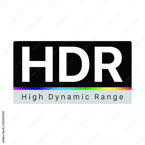 HDR - High Dynamic Range Symbol Stock Vector | Adobe Stock