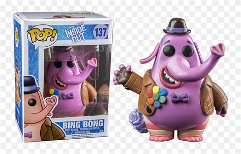 Download Bing Bong Pop Vinyl - Bing Bong Inside Out Funko Pop Clipart Png Download - PikPng