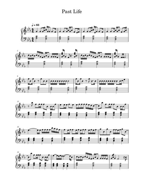 Past Life Sheet music for Piano (Solo) Easy | Musescore.com