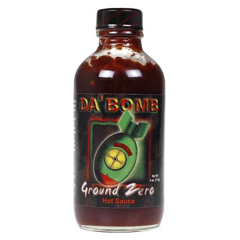 Da'Bomb Ground Zero Hot Sauce Extra Hot Pepper Extract 321,900 Scoville 4 oz. - Walmart.com