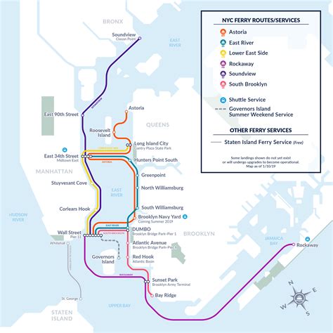 Nyc Feery Map - Rahel Carmelle