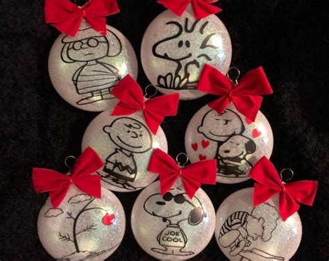 Peanuts Inspired Custom Christmas Ornaments/charlie | Etsy