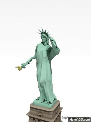 Dancing Statue of Liberty w/music on Make a GIF