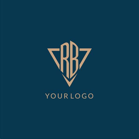 RB logo initials triangle shape style, creative logo design 27136622 Vector Art at Vecteezy