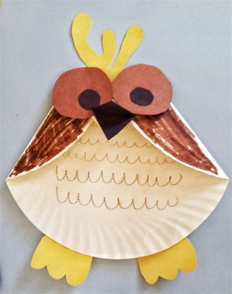 Fun Activities for Kids: Paper Plate Owl Craft | Preschool crafts ...