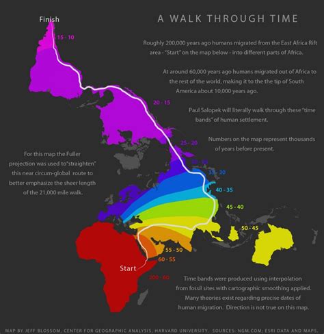 Human Migration Out Of Africa Map – Topographic Map of Usa with States