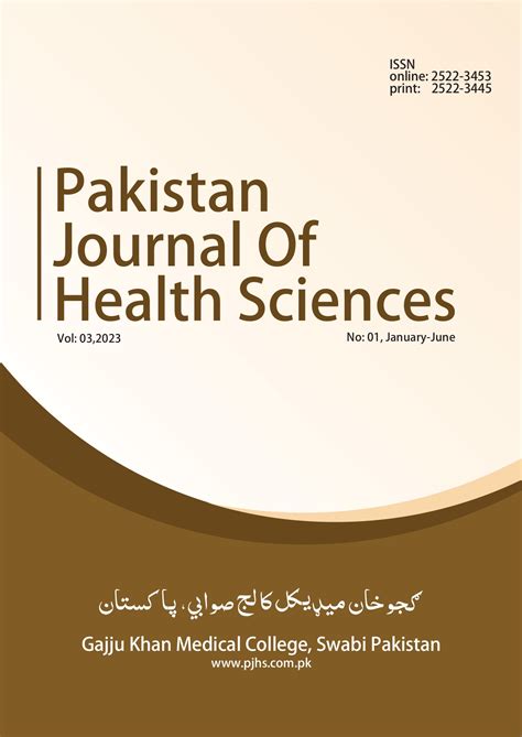 PAKISTAN JOURNAL OF HEALTH SCIENCES