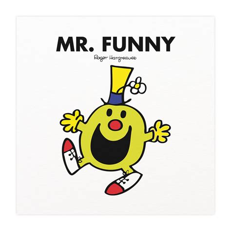 Personalised Mr. Funny White Framed Print – Shop.MrMen.com