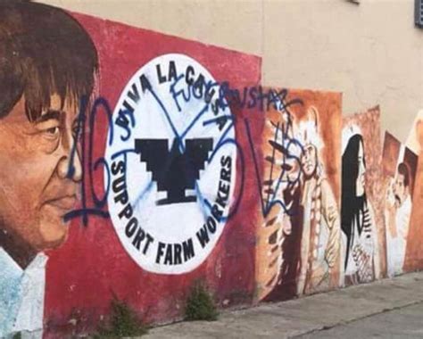 SF mural depicting Cesar Chavez vandalized - Mission Local