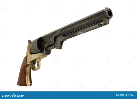 Confederate 1851 .44 Caliber Navy Pistol Right Stock Image - Image of ...