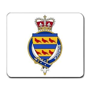 Amazon.com : Burdick or Burdett England Family Crest Coat of Arms Mouse Pad : Office Products