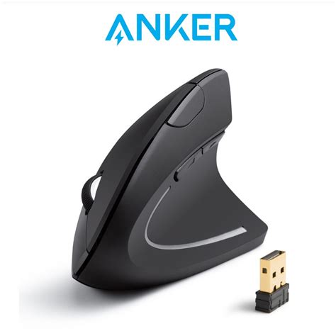 Anker 2.4G Wireless Vertical Ergonomic Optical Mouse | Shopee Singapore