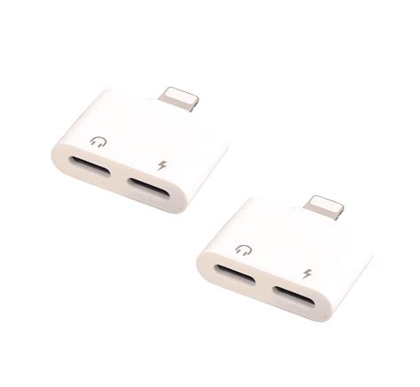 Apple iPhone Certified Lightning Audio Charger Adapter, 2 Pack Earphone Jack Connector for Pro ...