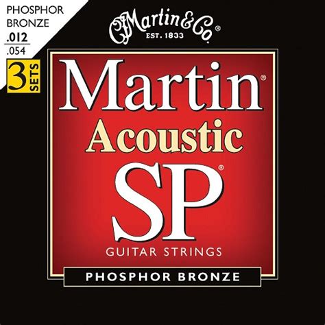 Martin MSP4100 PK3 Acoustic Guitar Strings 12/54 PH/BR 3 Pack – South Coast Music