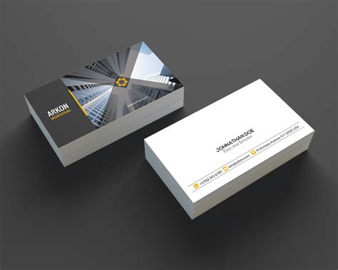 Architecture Business Card SE0207 ~ Business Card Templates ~ Creative Market