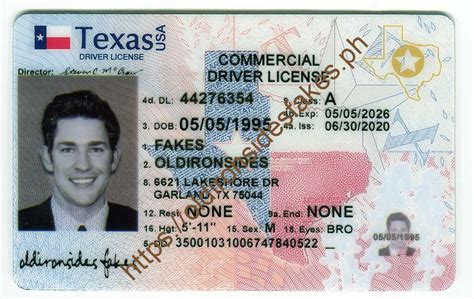 OldIronsidesFakes PH - Texas Driver License(New TX O21 CDL 2020)