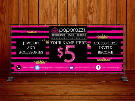 CUSTOM Paparazzi Banner Sign - 2.5'x6' or 3'x8' - ships in ONE day ...