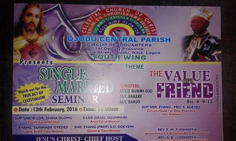 Celestial Church of Christ SBJ Oshoffa Memorial Parish - Community | Facebook