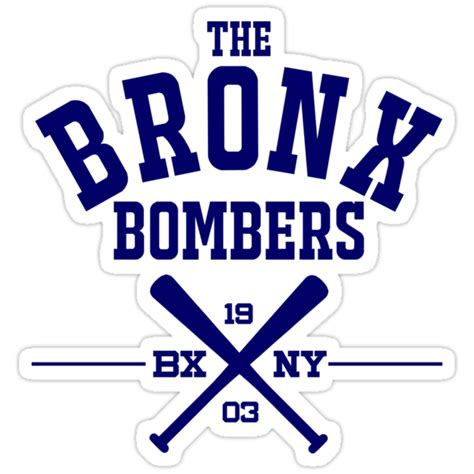 "The Bronx Bombers" Stickers by sosze | Redbubble