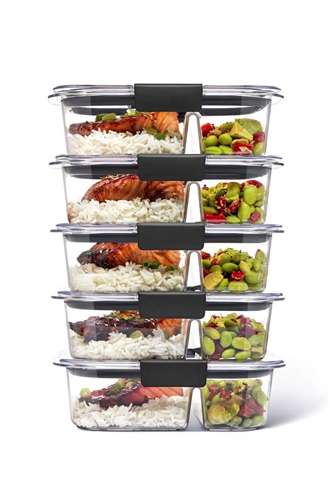 Buy RubbermaidBrilliance BPA Free Food Storage Containers with Lids ...