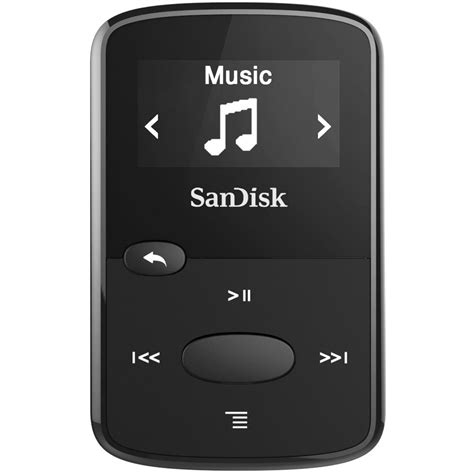 SanDisk 8GB Clip Jam MP3 Player (Black) SDMX26-008G-G46K B&H