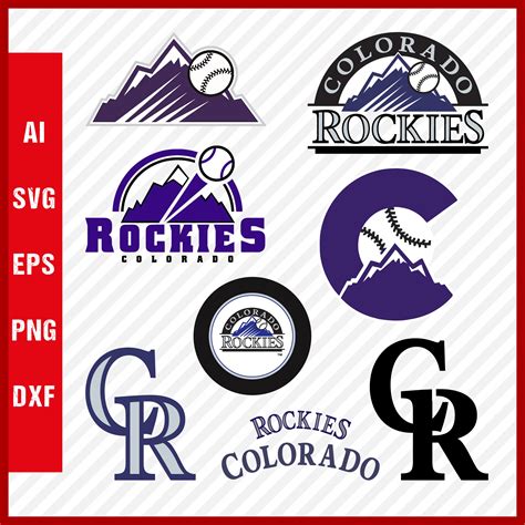 Colorado Rockies Logo, Rockies Svg Cut Files, Layered Svg - Inspire Uplift