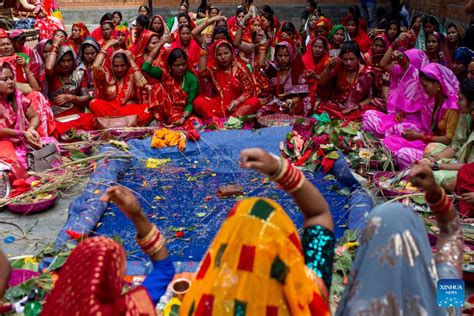 Jitiya festival celebrated in Kathmandu, Nepal-Xinhua