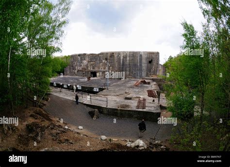 Second World War German bunker at Eperlecques, V1 and V2 rocket launch site, France Stock Photo ...