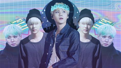 Aesthetic BTS Wallpaper | Suga by FuzzyDark on DeviantArt Bts Wallpaper Desktop, Aesthetic ...