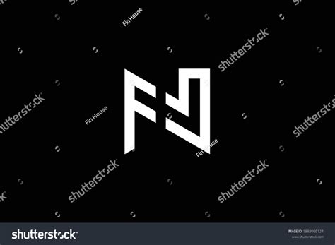 Fn Letter Logo Design On Luxury Stock Vector (Royalty Free) 1888095124 | Shutterstock