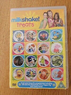 MILKSHAKE TREATS DVD KIDS PEPPA PIG/ HI 5 / BOTTLE TOP BILL / FIFI MILK ...