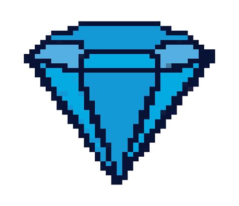 diamond pixel art 10966653 Vector Art at Vecteezy