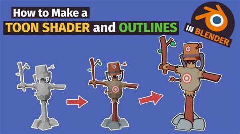 How to make a TOON SHADER and OUTLINES with Eevee || BLENDER TUTORIAL ...