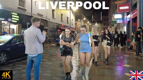 LIVERPOOL CITY ENGLAND NIGHTLIFE WALK TOUR 4AM - YouTube