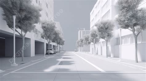 Minimalist Street Background Rendered In 3d, Street Banner, Outdoor Banner, Urban Design ...