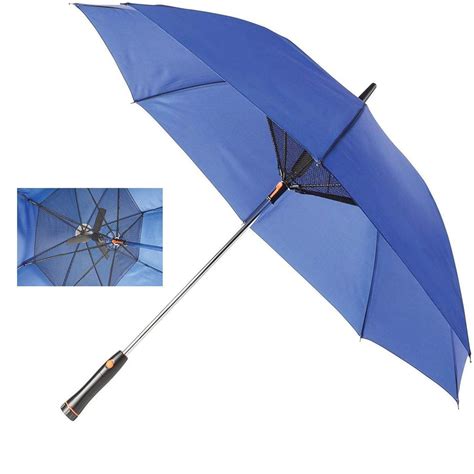 Automatic Open Heat and UV Protection Multicolor Umbrella with Built-in Fan at Rs 549/piece ...