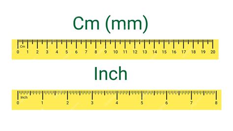 Premium Vector | Set of ruler size indicators. measuring scale in ...