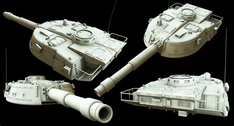 Sci-fi Tank Turret preview by Punakettu on DeviantArt