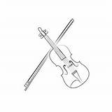 Boroque Violin Coloring Page For Kids  Free Printable sketch template
